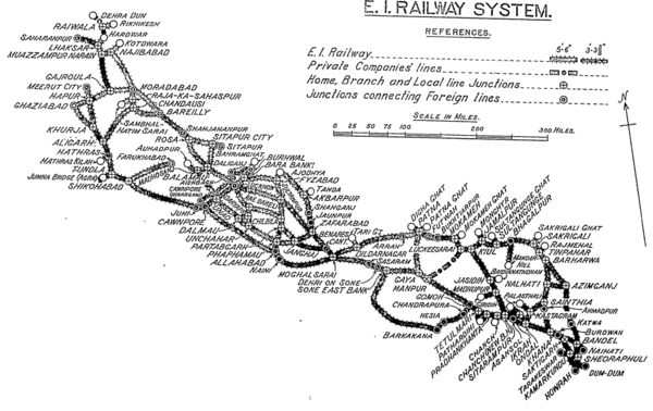 EIR Railway System 1937 Map
