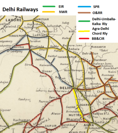 Delhi Railways 1909