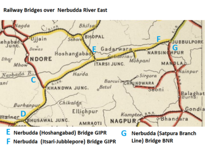 Nerbudda (Hoshangabad) Bridge GIPR